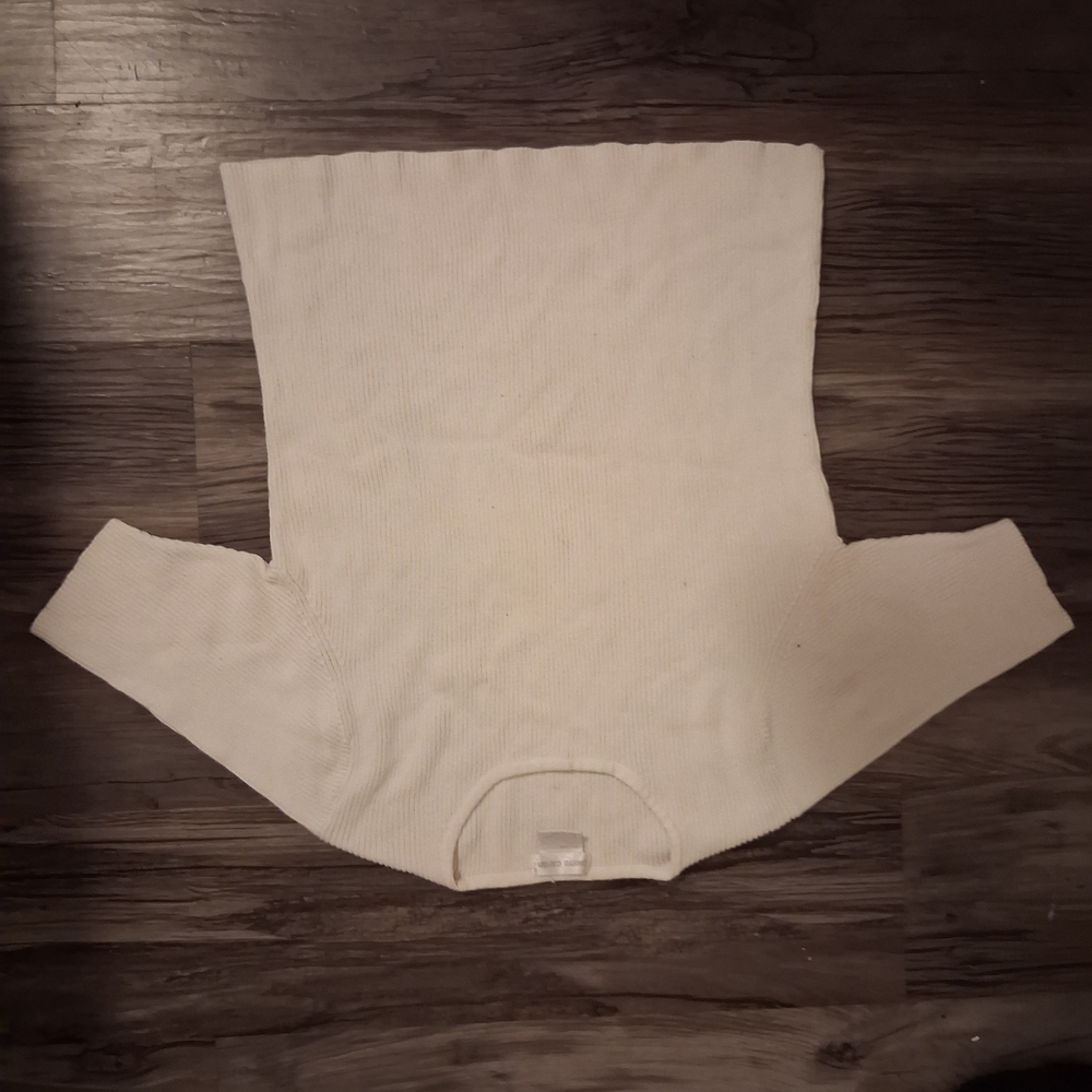 Pierre Cardin Cream Ribbed Tank
